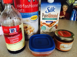 ingredients for pumpkin oatmeal